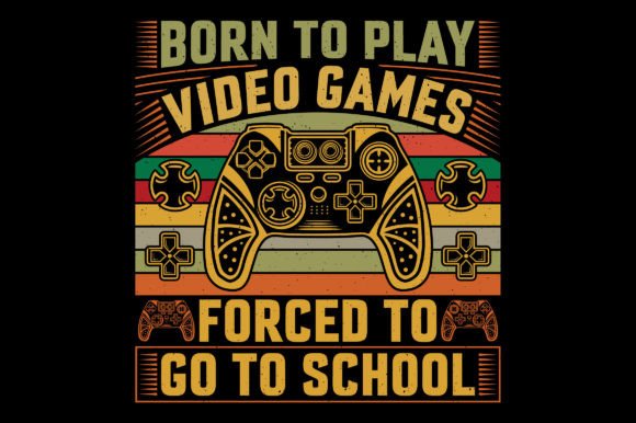 Born to Play: A Video Game T-Shirt Graphic for Creators