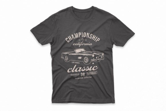 Classic Car T-Shirt Design: A Graphic for Any Surface