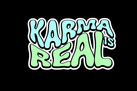 Elevate Your Brand with Karma Real Graphic Tee Design