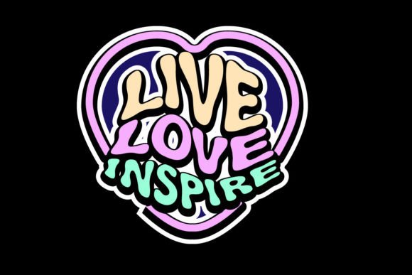 Live, Love, Inspire: A Graphic Tee Design for Authentic Brands