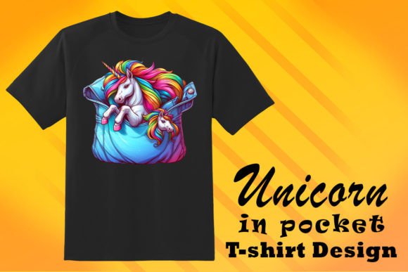 Pocket Unicorn Lover Graphic T-Shirt: Beyond the Basic Clipart