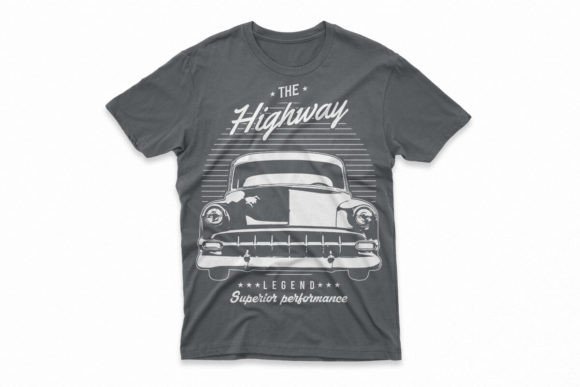 The Highway Legend Car T-shirt Graphic: Revving Up Your Brand Identity