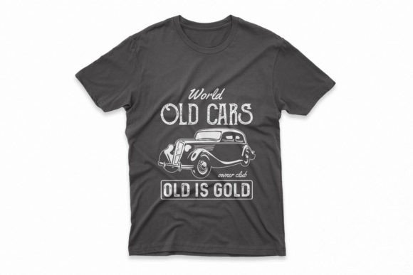 Timeless Style on Fabric: The Old Car T-shirt Design Vector Graphic
